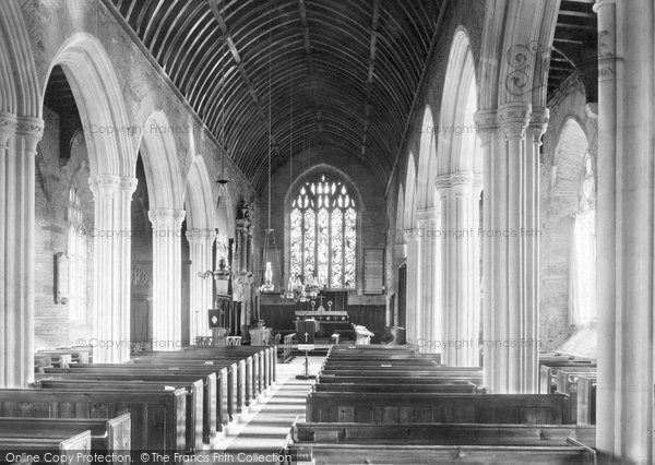 Photo of West Alvington, Church, Nave East 1890