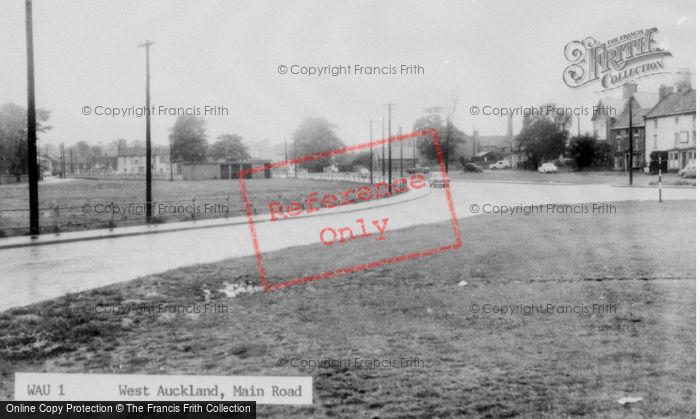 Photo of West Auckland, Main Road c.1955