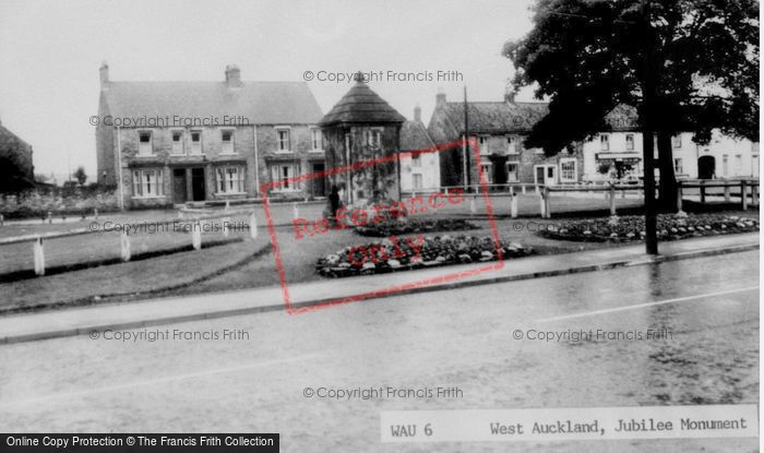 Photo of West Auckland, The Jubilee Monument c.1955
