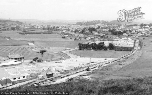 Photo of West Bay, From The Cliffs c.1960