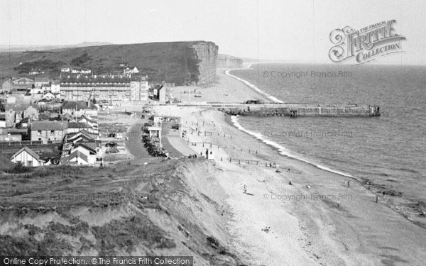 Photo of West Bay, From West Cliff c.1955