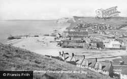General View Showing Camping Ground c.1939, West Bay