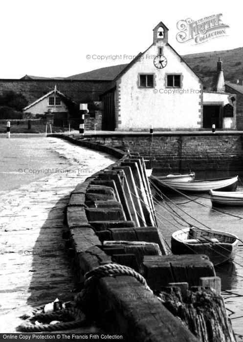 Photo of West Bay, Harbourside c.1955