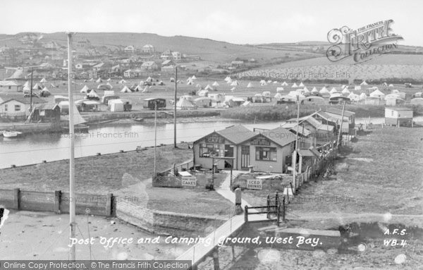 Photo of West Bay, Post Office And Camping Ground c.1939