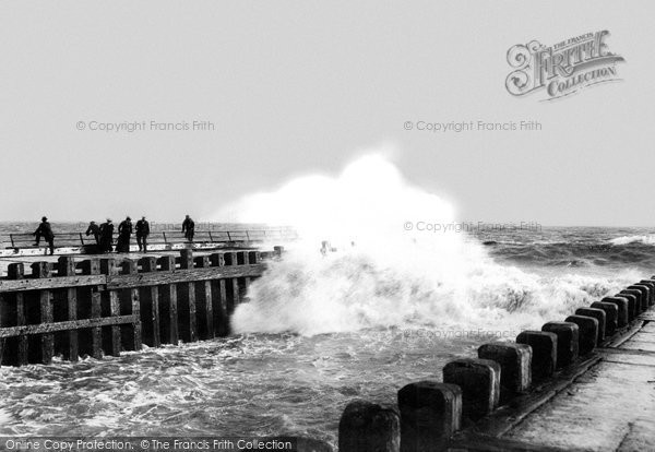 Photo of West Bay, Rough Sea 1904