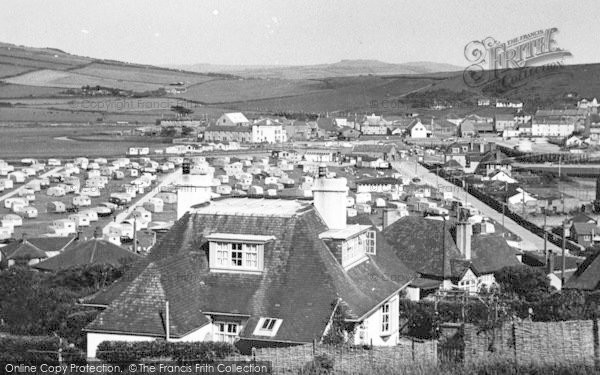 Photo of West Bay, The Caravan Camp c.1955