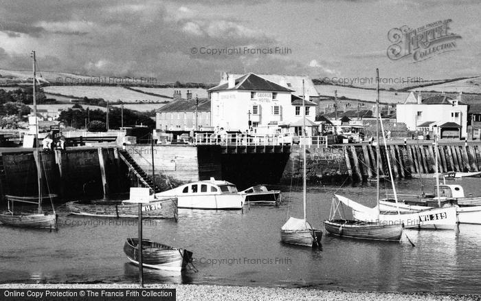 Photo of West Bay, The Harbour, Boats c.1960
