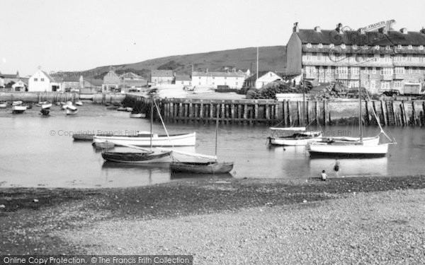 Photo of West Bay, The Harbour c.1936