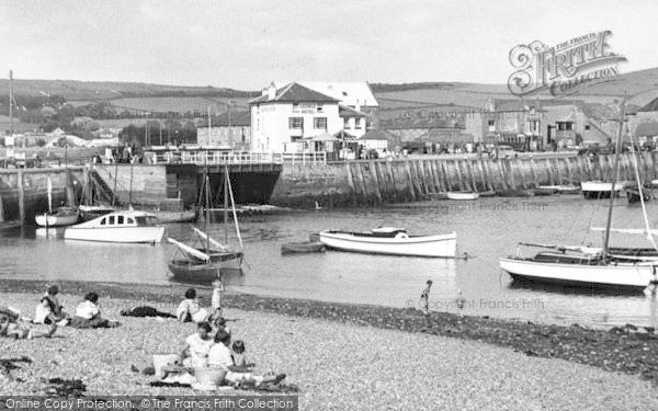Photo of West Bay, The Harbour c.1955