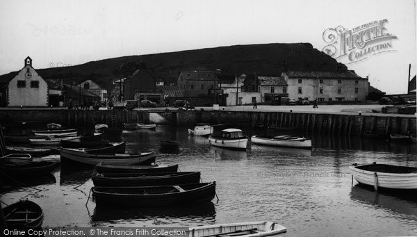 Photo of West Bay, The Harbour c.1955