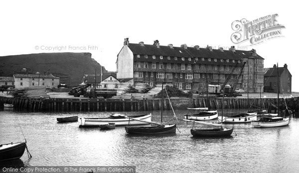 Photo of West Bay, The Harbour c.1955