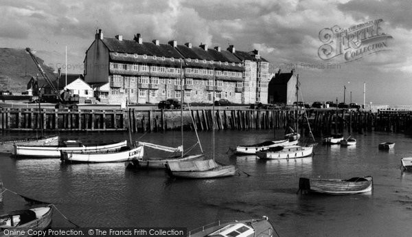 Photo of West Bay, The Harbour c.1955