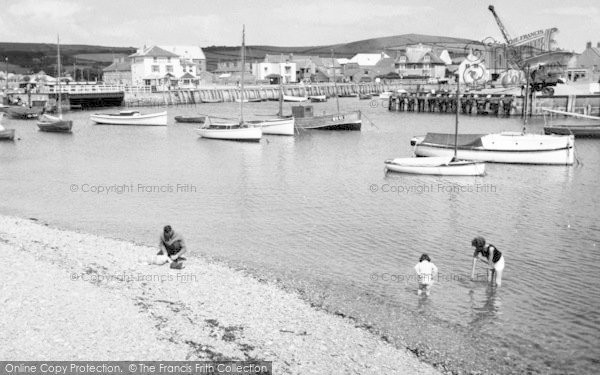 Photo of West Bay, The Harbour c.1960