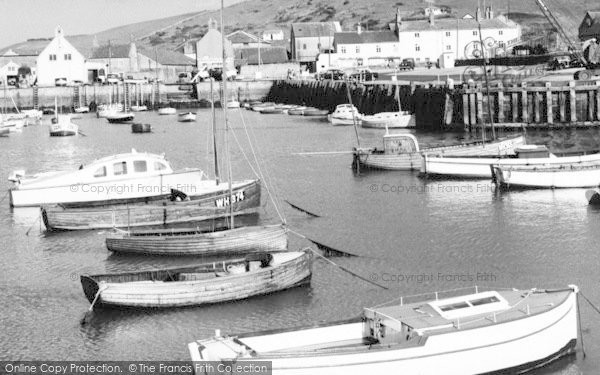 Photo of West Bay, The Harbour c.1960