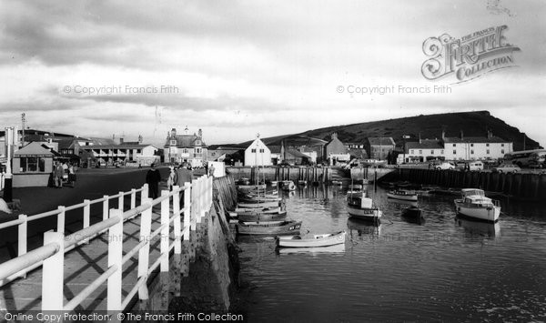 Photo of West Bay, The Harbour c.1960