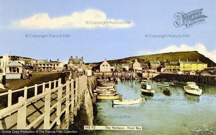 Photo of West Bay, The Harbour c.1960