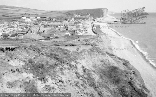 Photo of West Bay, View From Cliffs c.1960