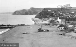 View From East Cliff c.1955, West Bay
