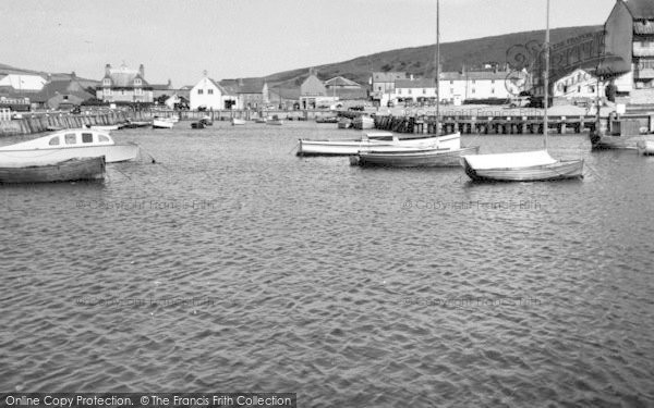 Photo of West Bay, View From Harbour Entrance c.1960