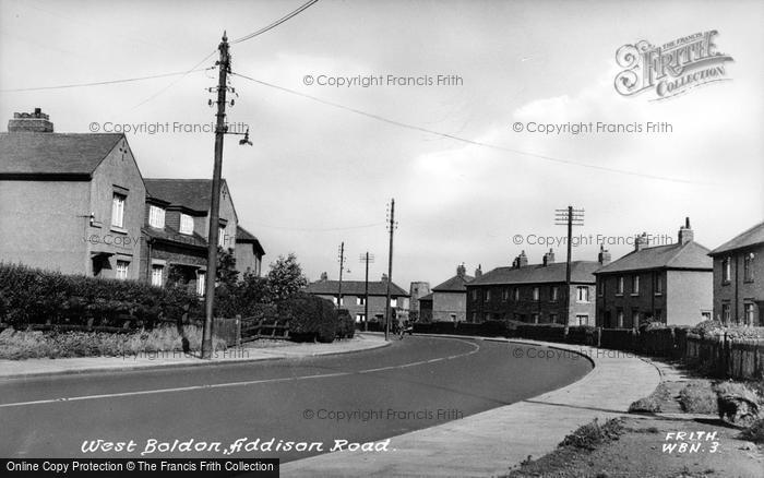 Photo of West Boldon, Addison Road c.1950