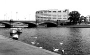 West Bridgford, Bridgford Hotel and Trent Bridge c1965