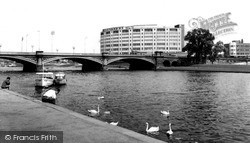 West Bridgford, Bridgford Hotel and Trent Bridge c1965