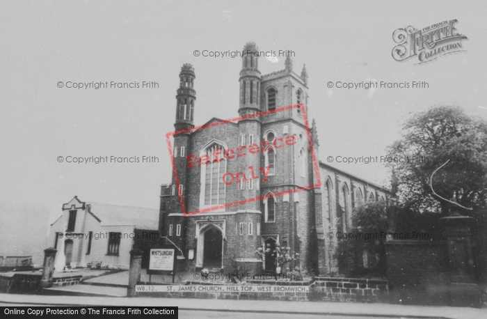 Photo of West Bromwich, St James Church, Hill Top c.1960
