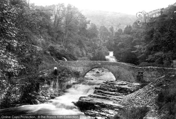 Photo of West Burton, Bridge And Falls 1893