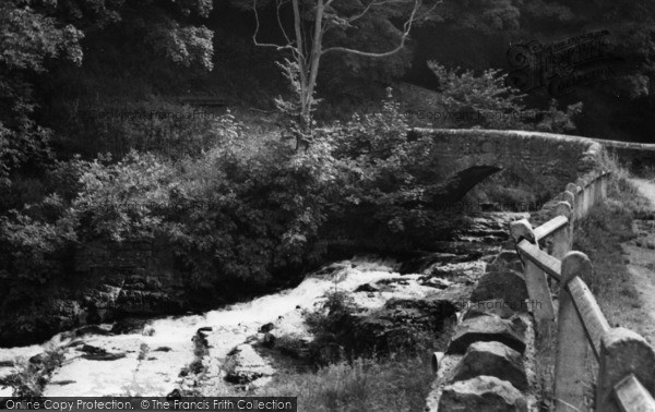 Photo of West Burton, Bridge And Falls c.1955