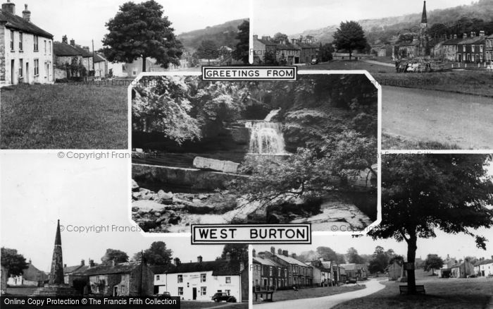 Photo of West Burton, Composite c.1955