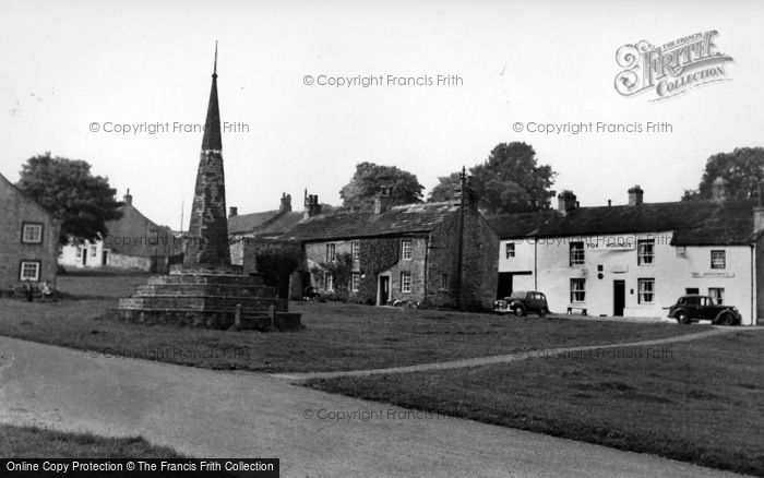 Photo of West Burton, Market Cross And Stocks c.1955