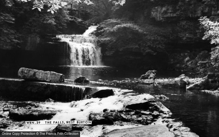 Photo of West Burton, The Falls c.1955