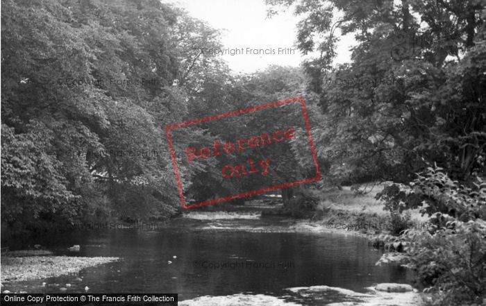 Photo of West Burton, The River c.1955