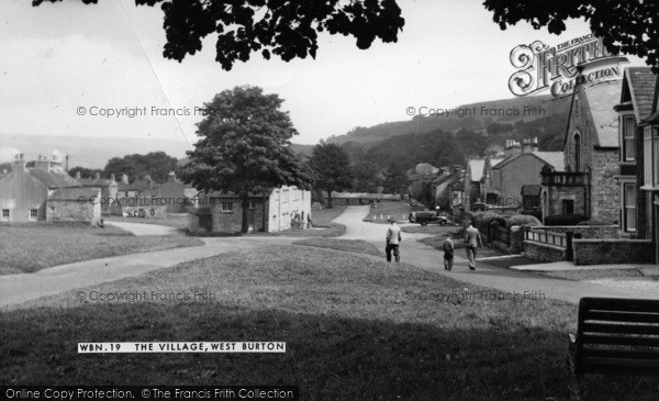 Photo of West Burton, The Village c.1955