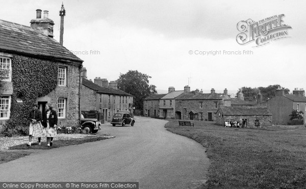 Photo of West Burton, The Village c.1955