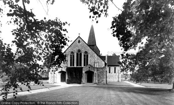 Photo of West Byfleet, St John's Church c.1955