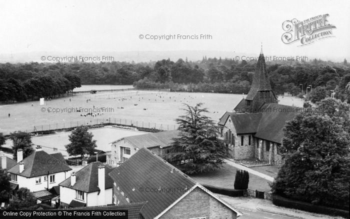 Photo of West Byfleet, St John The Baptist's Church And Playing Field c.1965