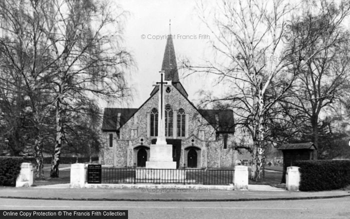 Photo of West Byfleet, St John The Baptist's Church c.1955