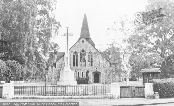 Photo of West Byfleet, St John The Baptist's Church c.1965