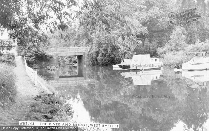 Photo of West Byfleet, The River And Bridge c.1965