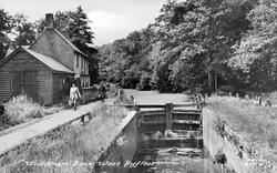 Woodham Lock c.1955, West Byfleet