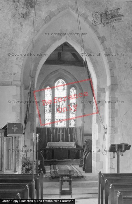 Photo of West Chiltington, St Mary's Church Interior c.1955