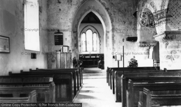 Photo of West Chiltington, St Mary's Church Interior c.1960