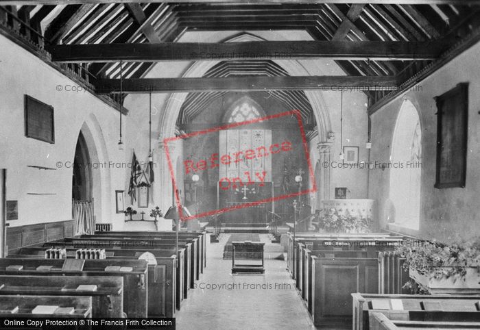 Photo of West Clandon, Church Interior 1928