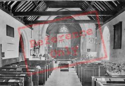 Church Interior 1928, West Clandon