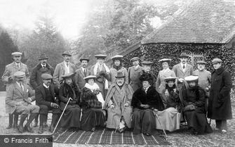 West Dean, Royal Shooting Party at West Dean Park 1904
