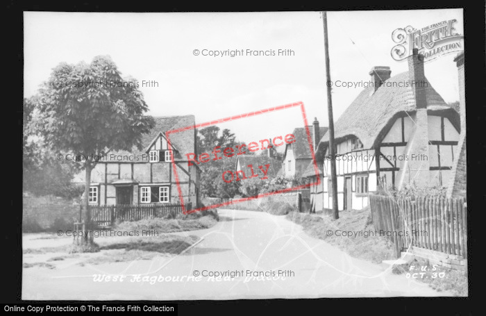 Photo of West Hagbourne, Village c.1955