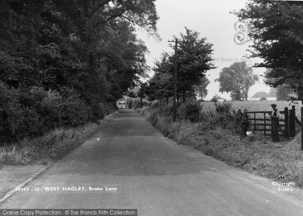 Photo of West Hagley, Brake Lane c.1955