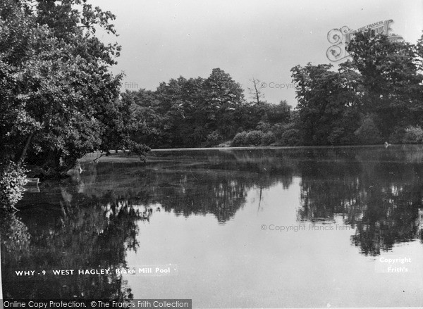 Photo of West Hagley, Brake Mill Pond c.1950