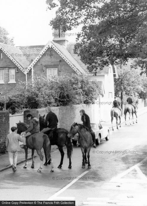 Photo of West Hagley, Horse Riders On Hall Lane c.1965